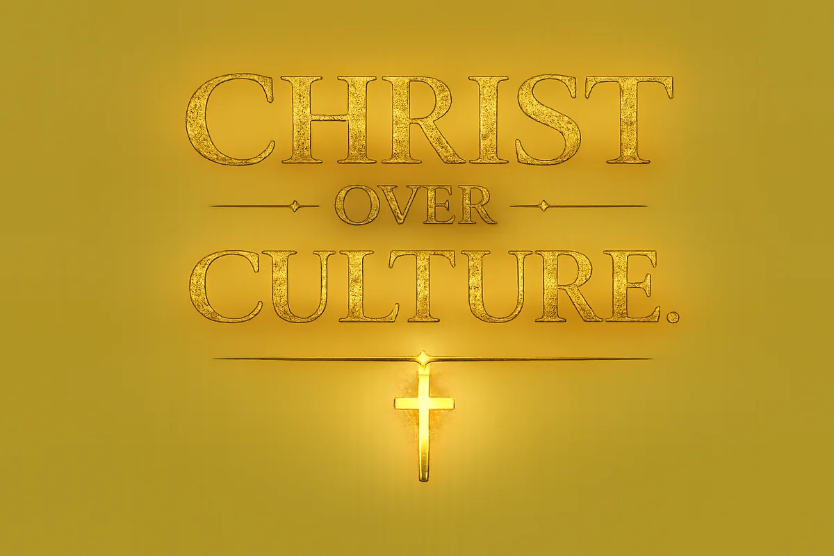 Christ Over Culture design artwork