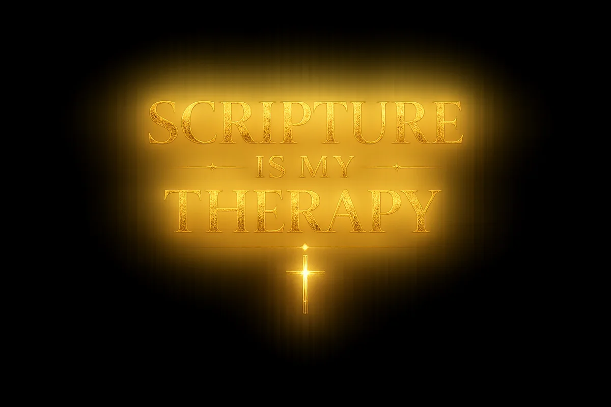 Scripture Is My Therapy design