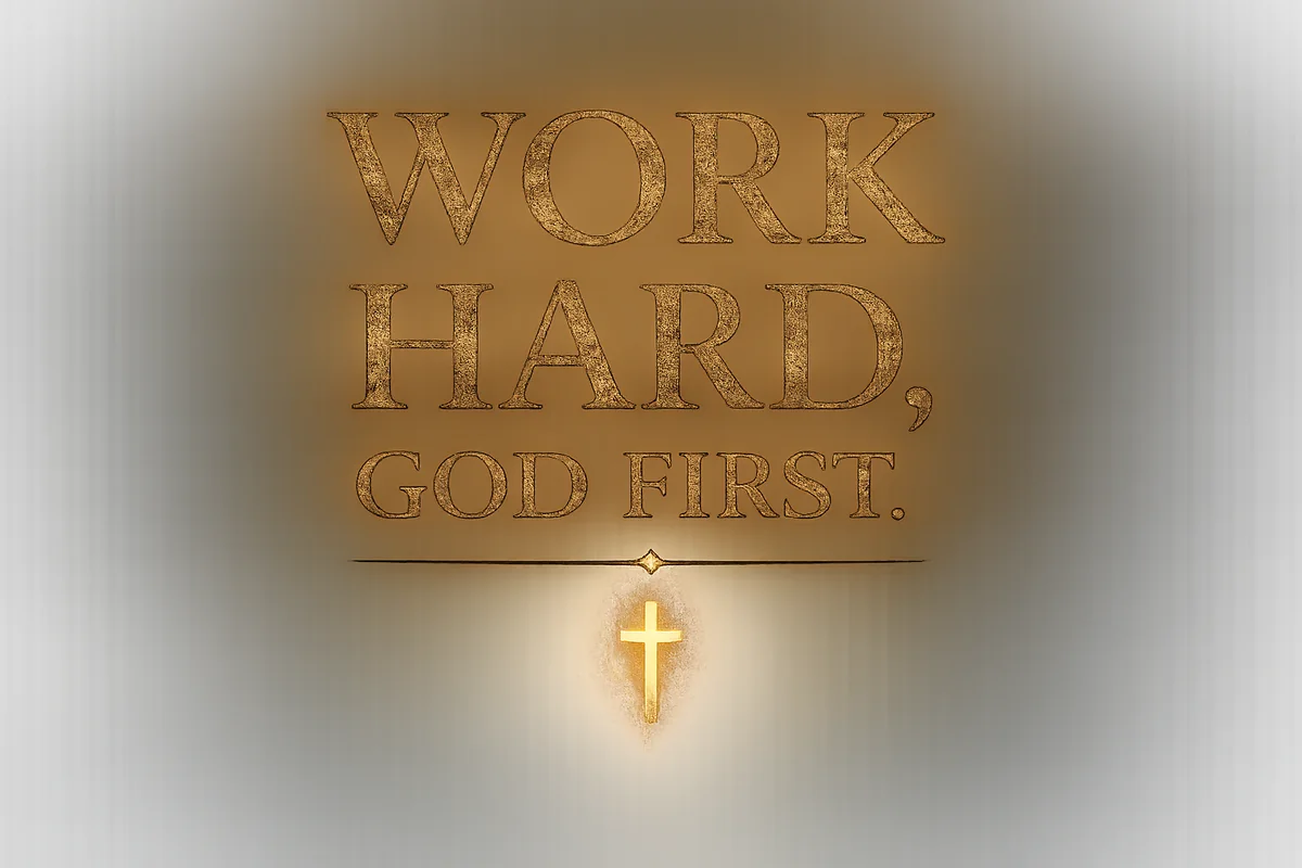 Work Hard God First design artwork